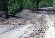 सड़कों पर उखड़ी डामर एवं गडढे दे रहे हैं दुपहिया वाहनों को हादसों का निमंत्रण road