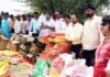 सामाजिक संगठनों द्वारा आग से बेघर हुए 54 पीड़ित परिवारों को दी गई राहत सामग्री Relief materials for victims families