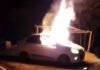 उत्तराखण्ड: जलती कार से शव बरामद, हत्या की आशंका burning-car-in-haldwani