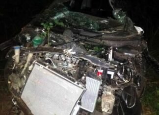 अल्मोड़ा: बारातियों से भरी कार कोसी नदी में गिरी, 5 घायल car-fell-in-kosi-river