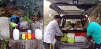 कल्जीखाल ब्लॉक के गांवों में गहराया पेयजल संकट pey-jal-sankat
