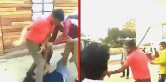 सैलरी मागने आई युवती को सरेआम लाठी डंडों से पीटा, पिटाई का विडियो हुआ वायरल yuvati-ki-pitayi
