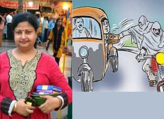 बाइक सवार लुटेरों ने दिन दहाड़े महिला से छीना पर्स bike-savar-badmaash
