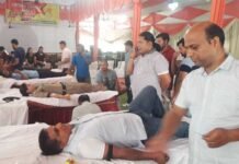 माँ फाउंडेशन के तत्वावधान में श्रीनगर में रक्तदान शिविर blood-donation-camp