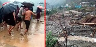 उत्तराखंड: बादल फटने से तबाही, एक की मौत, कई घरों में घुसा मलबा cloudburst-in-uttarakhand