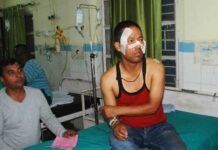 श्रीनगर मेडिकल कॉलेज में दिनदहाड़े घुसा तेंदुआ, तीन को किया घायल guldar ne kiya ghayal