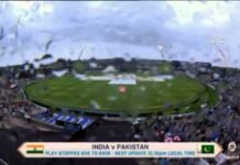 वर्ल्ड कप 2019: टीम इंडिया का स्कोर 300 के पार, बारिश की वजह से खेल रुका india-pakistan-match-stopped due to rain