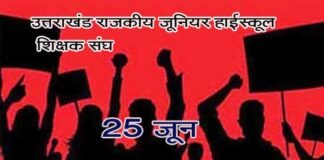 25 जून को विधानसभा कूच करेगी जू. शिक्षक संघ की महारैली jr.-shikshak-sangh-maharail