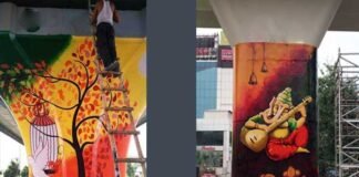 ग्रेटर नोएडा शहर की खूबसूरती बढ़ाने के लिए मेट्रो पिलर्स पर बनेंगी पेंटिंग painting-on-metro-pillars