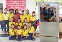 उत्तराखंड समिति ने निर्धन बच्चों के लिए संचालित स्कूल को एयर कूलर भेंट किया air-cooler