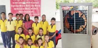 उत्तराखंड समिति ने निर्धन बच्चों के लिए संचालित स्कूल को एयर कूलर भेंट किया air-cooler