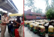 पुलिस की बड़ी कार्यवाही: नोएडा, ग्रेनो में अवैध रूप से चल रहे 1174 ऑटो/ टेम्पो किये सीज auto-seized- in noida, greater noida