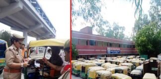 पुलिस की बड़ी कार्यवाही: नोएडा, ग्रेनो में अवैध रूप से चल रहे 1174 ऑटो/ टेम्पो किये सीज auto-seized- in noida, greater noida