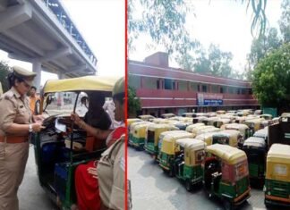 पुलिस की बड़ी कार्यवाही: नोएडा, ग्रेनो में अवैध रूप से चल रहे 1174 ऑटो/ टेम्पो किये सीज auto-seized- in noida, greater noida