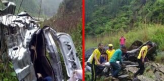 उत्तराखंड: बैंक कर्मचारियों की कार खाई में गिरी, 2 की मौत, 2 गंभीर car-accident-in-nainital