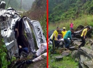 उत्तराखंड: बैंक कर्मचारियों की कार खाई में गिरी, 2 की मौत, 2 गंभीर car-accident-in-nainital