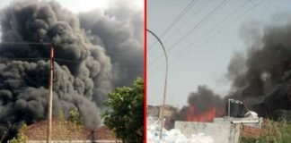 नोएडा NSEZ में प्लास्टिक फैक्ट्री में लगी भीषण आग, दमकल की गाड़ियाँ आग बुझाने में जुटी fire-in-noida-nsez