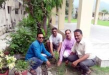 प्राथमिक शिक्षक संगठन खिर्सू द्वारा वृक्षारोपण कार्यक्रम plantation