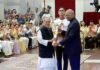 पूर्व राष्ट्रपति प्रणब मुखर्जी सहित तीन हस्तियों को मिला देश का सर्वोच्च सम्मान “भारत रत्न” President Pranab Mukherjee received Bharat Ratna