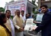 लाभांशु शर्मा की 100 से अधिक देशों की विश्व शान्ति यात्रा को मुख्यमंत्री ने दिखाई हरी झंडी vishva-shanti-yatra