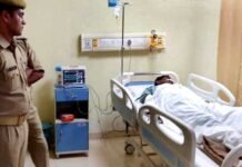 पीएसी के जवान की गन से चली गोली, साथी जवान घायल PAC-jawan-injured