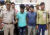 मोबाइल लूट की 50 वारदातें करने वाले तीन शातिर लुटेरे गिरफ्तार mobile-lutere