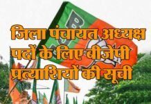 उत्तराखंड: जिला पंचायत अध्यक्ष पदों के लिए बीजेपी प्रत्याशियों की घोषणा, यहाँ देखे पूरी लिस्ट jila-panchayat-adhaksh
