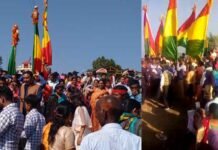 कांडा मेले में पहले दिन उमड़ी श्रद्धालुओं की भारी भीड़, मंदिर में चढ़े 18 निशान kanda-mela-2019