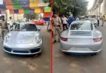चालान का बना नया रिकॉर्ड : इस बार कार मालिक पर लगा 9.8 लाख रुपए का जुर्माना Porsche 911