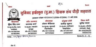 अनिवार्य सेवानिवृत्ति के नोटिस पर भड़का जू. हा. शिक्षक संगठन पौड़ी, जिला शिक्षा अधिकारी को दिया ज्ञापन compulsory-retirement