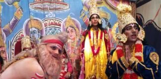 राम के राज्याभिषेक के साथ सुप्रसिद्ध धारी रामलीला सम्पन्न dhaari-ki-ramleela