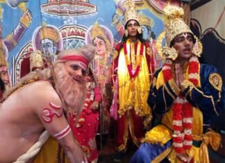 राम के राज्याभिषेक के साथ सुप्रसिद्ध धारी रामलीला सम्पन्न dhaari-ki-ramleela