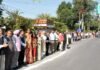 पॉलीथीन के खिलाफ देहरादून में एक लाख लोगों ने बनाई 50 किमी लंबी मानव श्रंखला human chain against polythene in Dehradun