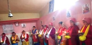 थानेश्वर महादेव में खड़ दिया अनुष्ठान आयोजित, 10 निःसन्तान दंपतियों ने किया खड़े दिए का अनुष्ठान khad-diya-puja