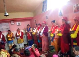 थानेश्वर महादेव में खड़ दिया अनुष्ठान आयोजित, 10 निःसन्तान दंपतियों ने किया खड़े दिए का अनुष्ठान khad-diya-puja
