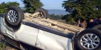 गढ़वाल सांसद तीरथ सिंह रावत की कार दुर्घटनाग्रस्त, बाल-बाल बचे tirath-singh-rawat-car-accident