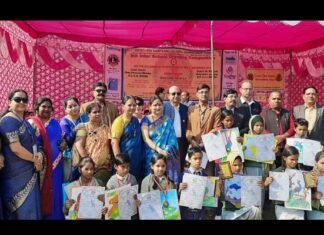 विश्व विकलांग दिवस के अवसर पर नोएडा स्टेडियम में अंतर विद्यालय चित्रकला प्रतियोगिता Inter School Painting Competition
