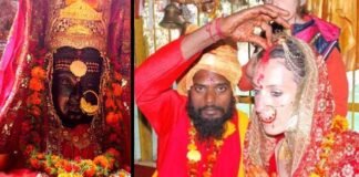 ऑस्ट्रेलिया की जूलिया ने बाबा बर्फानी दास से धारी देवी मंदिर में रचाई शादी baba-barfani-julia marriage dhari devi temple