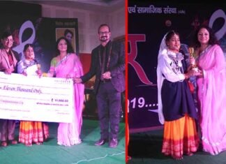 गित्येर 2019 प्रतियोगिता में तृतीय स्थान प्राप्त कर श्रीनगर लौटी छात्रा दिव्या का श्रीकोट गंगनाली विद्यालय में भव्य स्वागत divya-gityer-2019