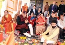 राज्यपाल बैबी रानी मौर्य, माता मंगला एवं भोले जी महाराज ने किया कुर्मांचल भवन परिसर में नवनिर्मित दुर्गा मंदिर का लोकार्पण kurmanchal-bhavan-dehradun