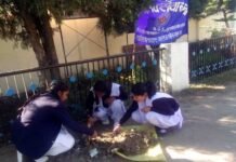 एनएसएस स्वयं सेवियों ने चलाया स्वच्छता अभियान nss-cleanness-camp