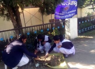 एनएसएस स्वयं सेवियों ने चलाया स्वच्छता अभियान nss-cleanness-camp