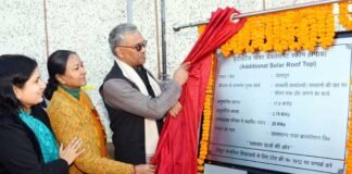 उत्तराखंड : मुख्यमंत्री ने सचिवालय परिसर में सोलर पैनल का किया लोकार्पण solar-panel-uttarakhand