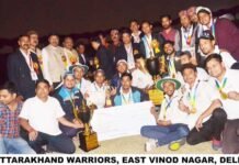 उत्तराखंड वारियर्स ने जीता, नोएडा स्टेडियम में आयोजित नॉक-आउट क्रिकेट टूर्नामेंट uttarakhand-warriors