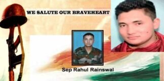 पुलवामा मुठभेड़ में शहीद राहुल का पार्थिव शरीर उत्तराखंड पहुंचा, श्रद्धांजलि देने उमड़ा जनसैलाब martyr-Rahul-Rainswal