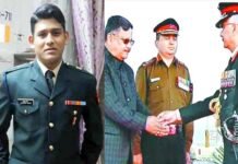 सेना मेडल से नवाजे गए उत्तराखंड के वीर सपूत शहीद मेजर चित्रेश बिष्ट, बेटे की वीरता का मेडल लेते हुए पिता की आंखें हुई नम mejor chitresh bisht sena medal