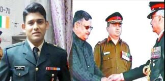 सेना मेडल से नवाजे गए उत्तराखंड के वीर सपूत शहीद मेजर चित्रेश बिष्ट, बेटे की वीरता का मेडल लेते हुए पिता की आंखें हुई नम mejor chitresh bisht sena medal