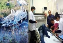 पौड़ी गढ़वाल: पाले में फिसलकर कार दुर्घटनाग्रत, पांच घायल कार दुर्घटनाग्रत