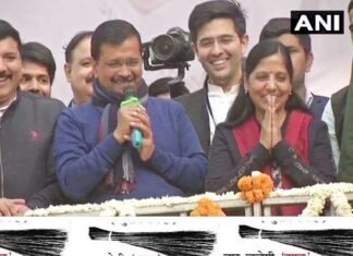 Delhi Election Result 2020 : दिल्ली में एक बार फिर आम आदमी पार्टी की सुनामी aap-wins-delhi-election-2020