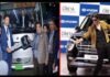 Auto Expo 2020: केंद्रीय मंत्री नितिन गडकरी ने लांच की देश की पहली इंटरसिटी इलेक्ट्रिक बस, बॉलीवुड स्टार शाहरुख खान व दलेर मेहंदी रहे दूसरे दिन का आकर्षण auto expo 2020